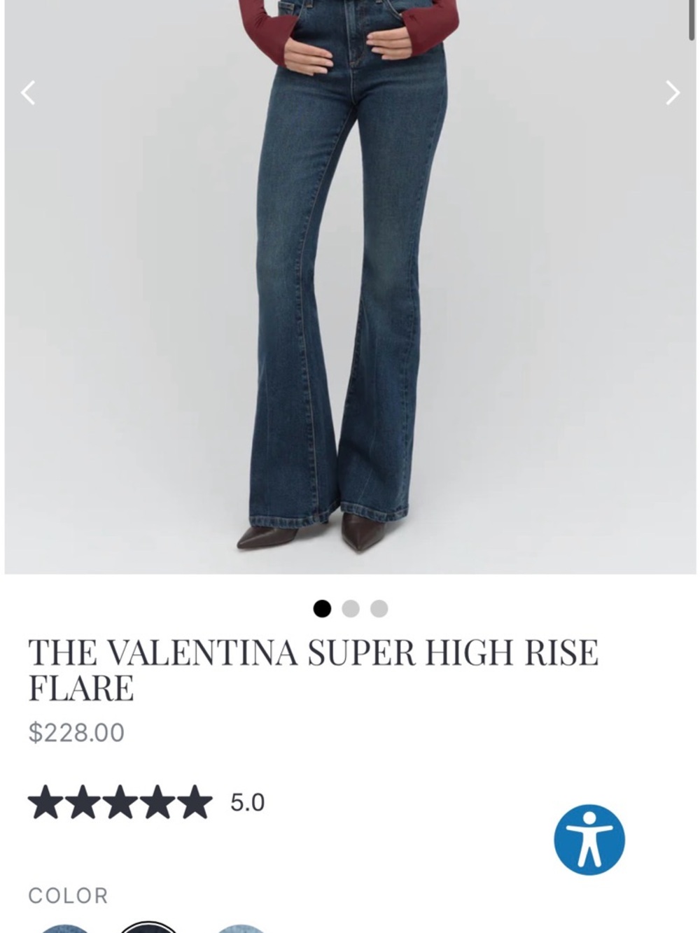 Favorite Daughter Valentina High-Rise Flare Jeans - Pepper